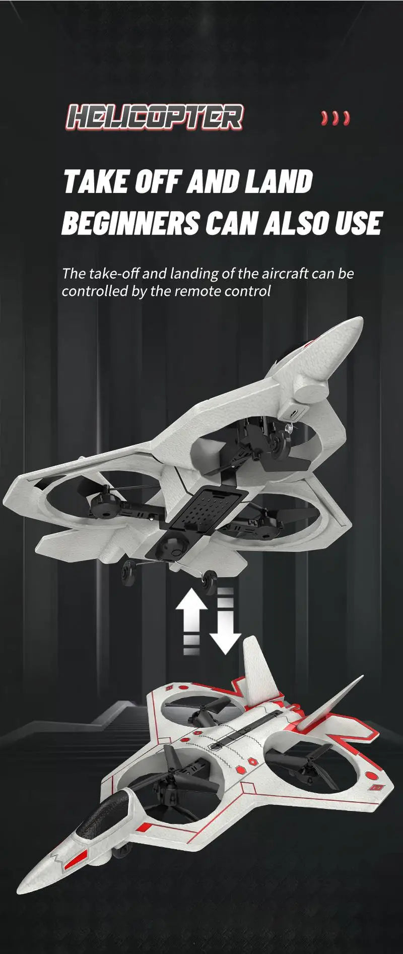 SkyTech AeroStunt Foam RC Plane - Beginner-Friendly 5-Channel Control For Easy Outdoor Flights by Tech-Home Store