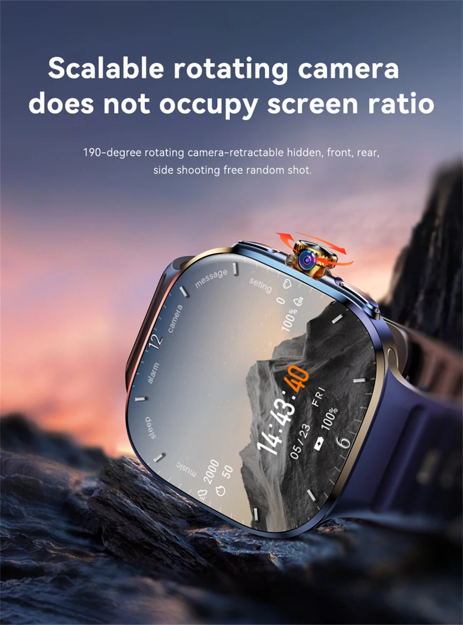 5G/4G Full Network Smart Watch 720*720 AMOLED Screen Video Call 16GB+256GB RAM 2100 MAH Battery Google Play WIFI GPS Smartwatch by Tech-Home Store