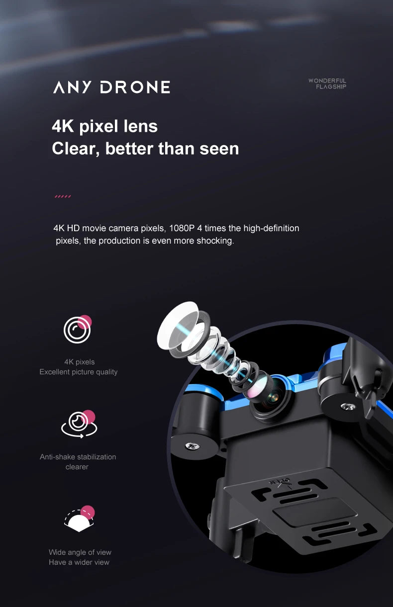 K04 Mini Folding Storage Aircraft Mini Drone 4K - Ultra Lightweight Portable Aerial Camera For Travel by Tech-Home Store