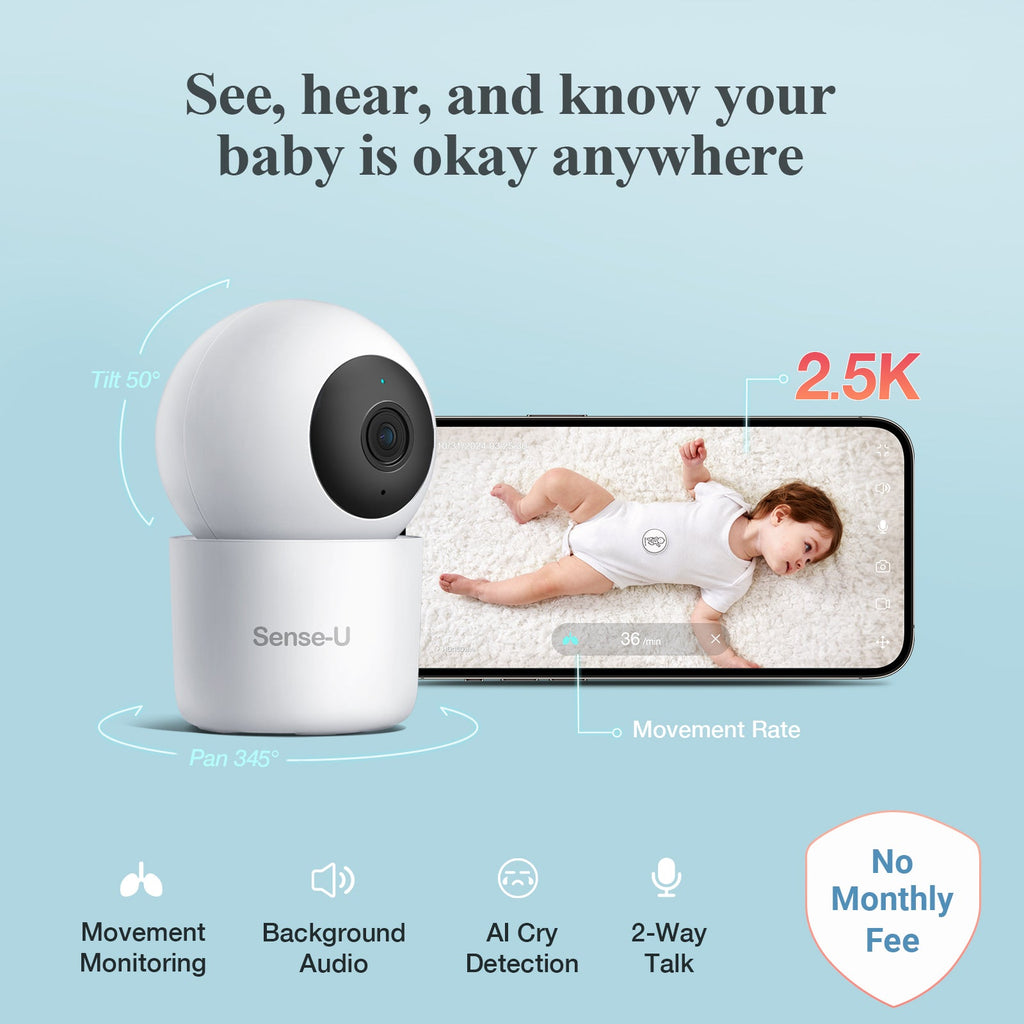 SecureView AI 2K PTZ Cam - AI Powered Home Security With 2K Clarity, PTZ Control, And Smart Alerts by Sense-U