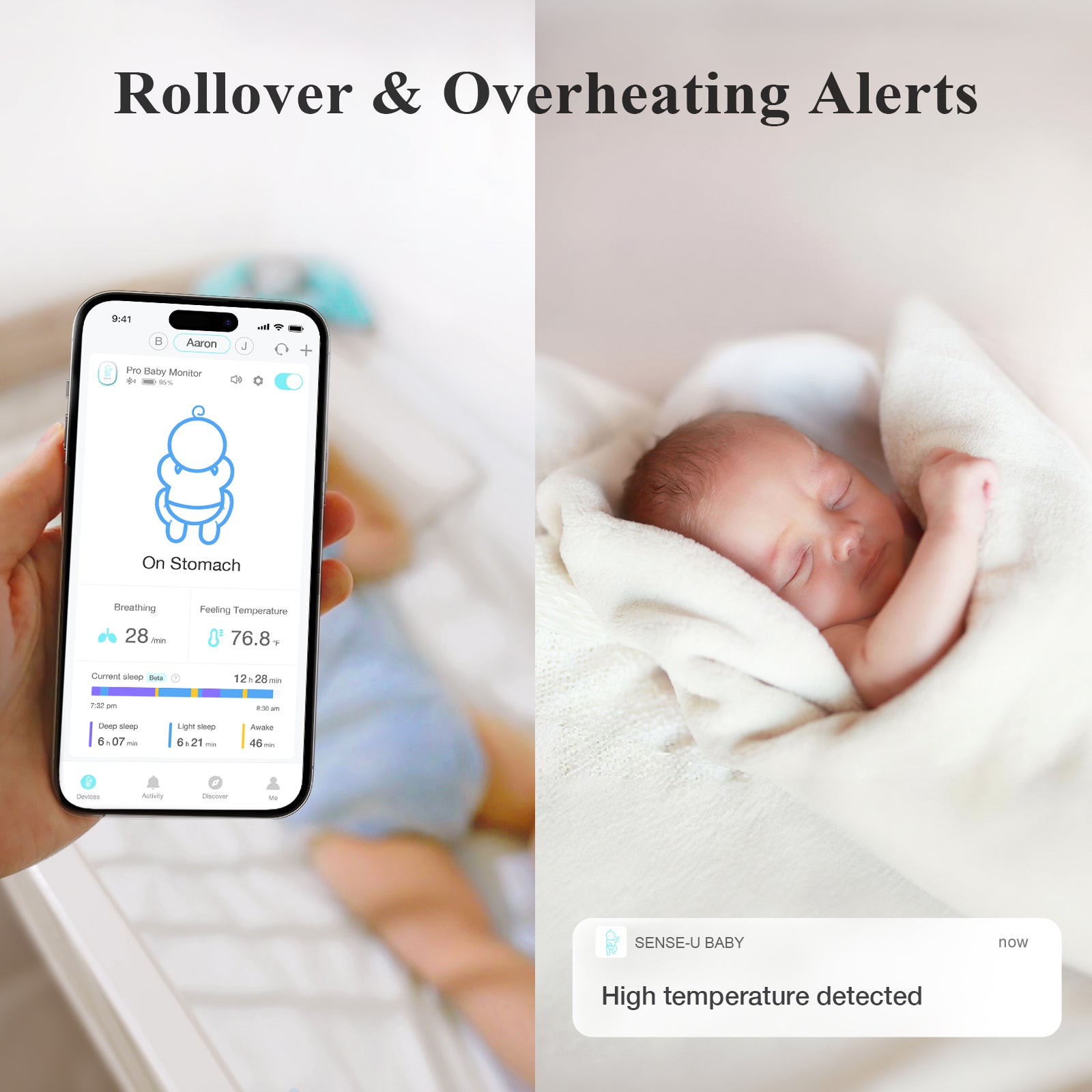 Pro Baby Monitor - Real Time Wireless Video And Audio Monitoring With Secure Encrypted Transmission by Sense-U