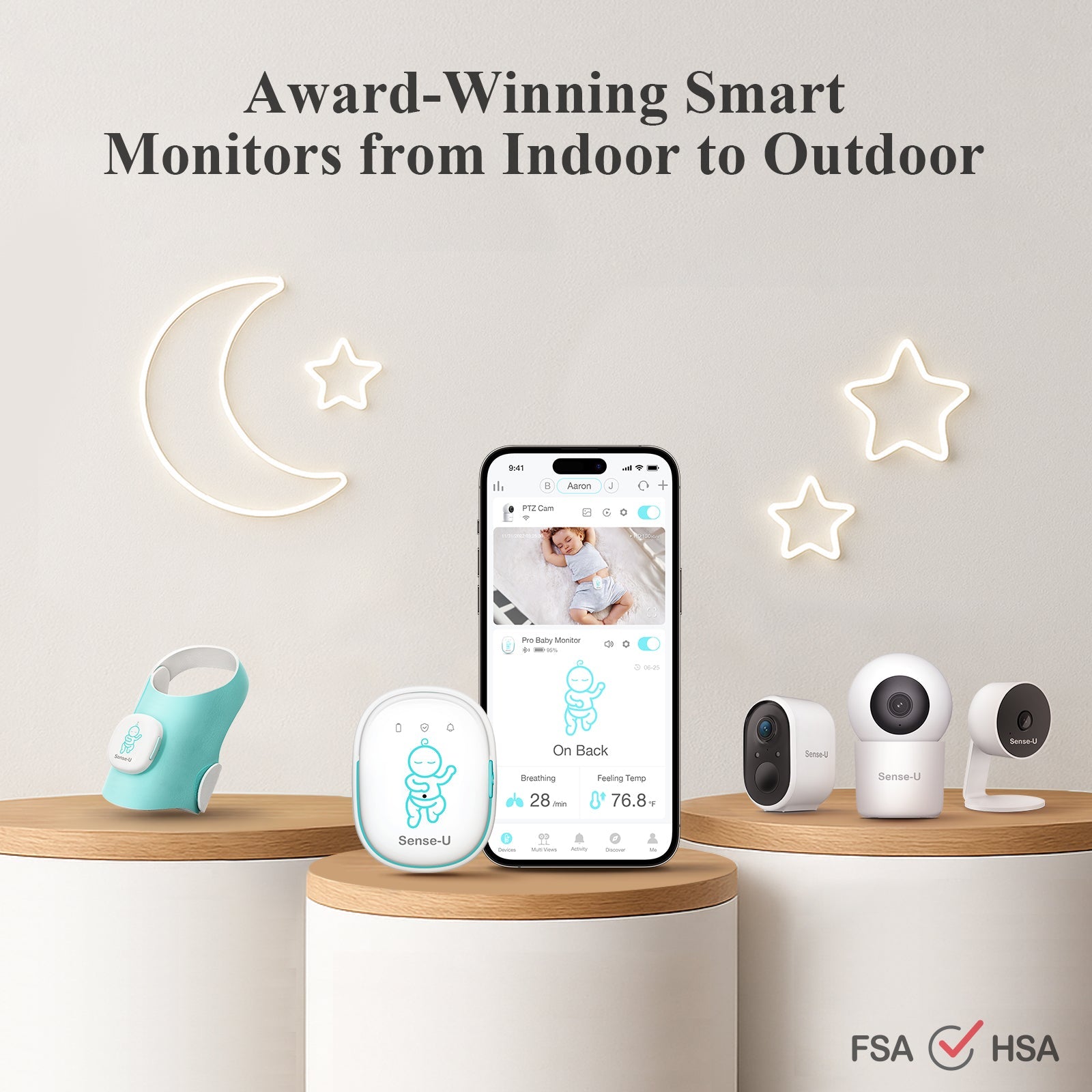 Pro Baby Monitor Long Range - Reliable Coverage Across Large Homes And Multi Story Layouts by Sense-U