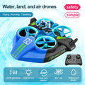 4DRC Mini RC Drone Altitude Hold Headless Mode 3 in 1 Sea Land Air Flight 2.4G Remote Control Quadcopter Boat RC Helicopter Toys by Tech-Home Store