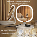 Foldable Three Color LED Light Makeup Mirror by Tech-Home Store