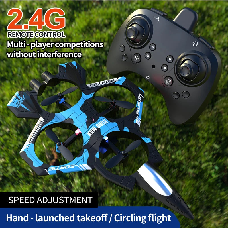 JCMO K500MAX Glider Flying Helicopter RC Hobby Jet Plane - 2.4GHz Stunt Ready With Easy Indoor Outdoor Setup by Tech-Home Store