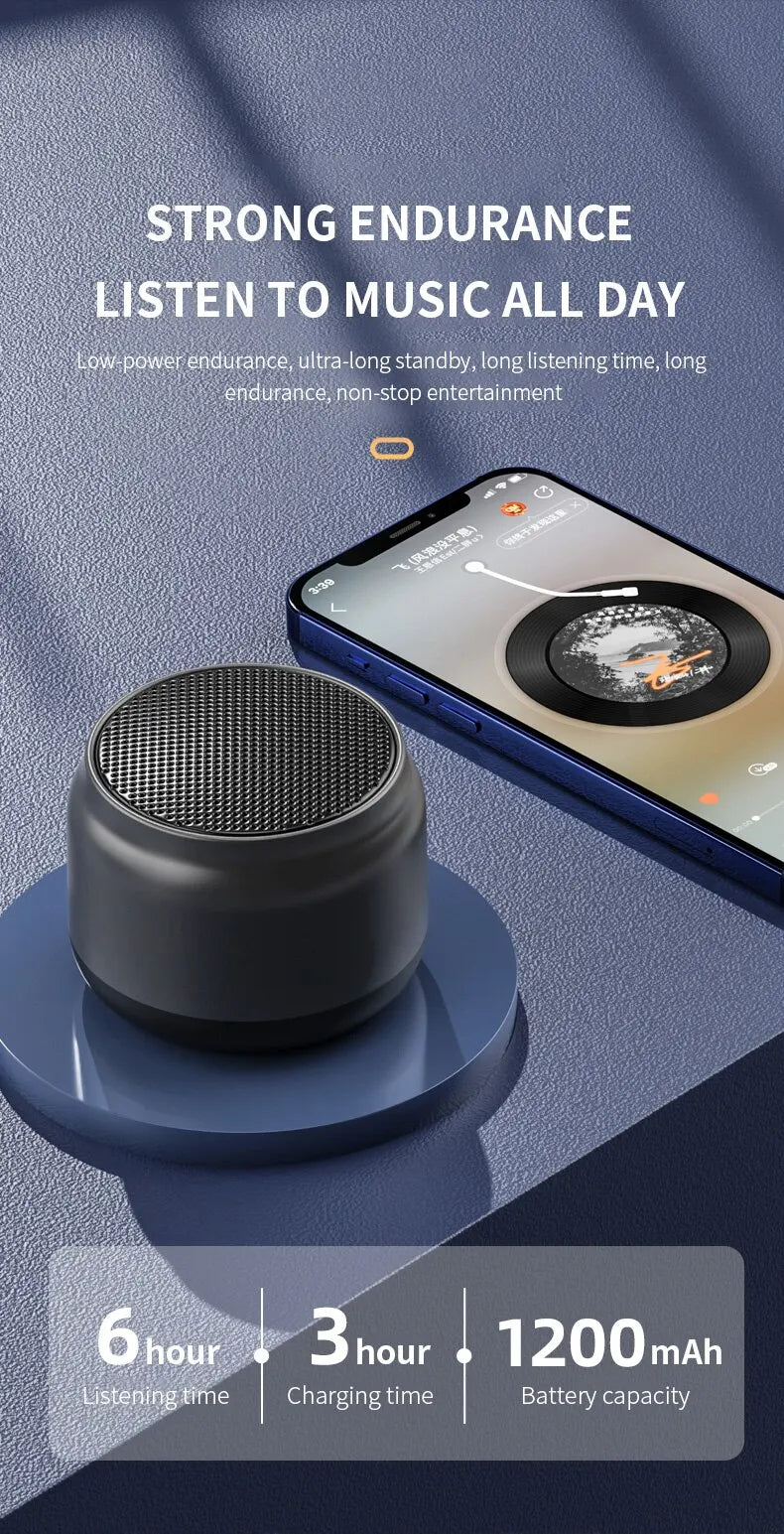 Wireless Speaker Bluetooth Portable Outdoor Sports Audio Stereo Support Mobile Phone Subwoofer MINI Portable Speaker by Tech-Home Store