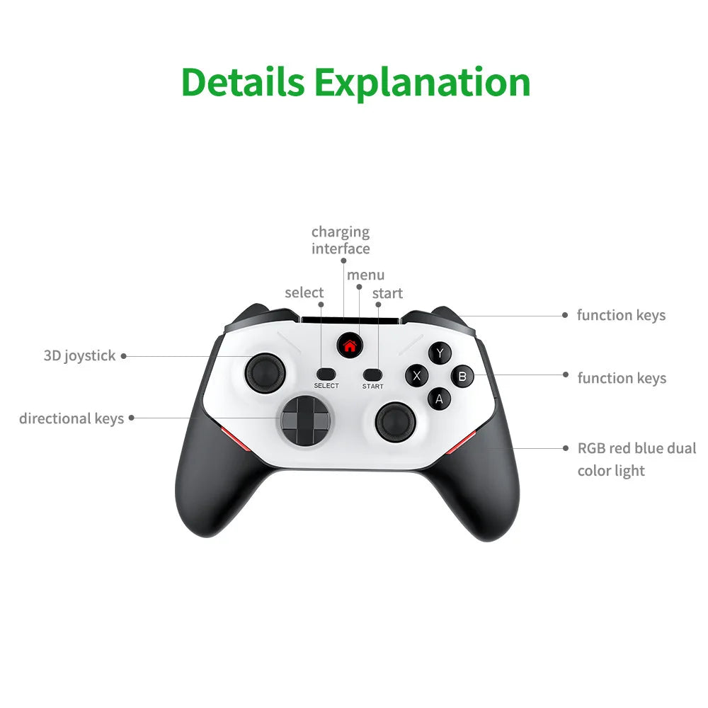 M88 Retro Game Console Stick,20000+ Video Games,40+ Emulators,4-Player Online Battles,4K Dual 3D Rocker Plug and Play Emulator by Tech-Home Store
