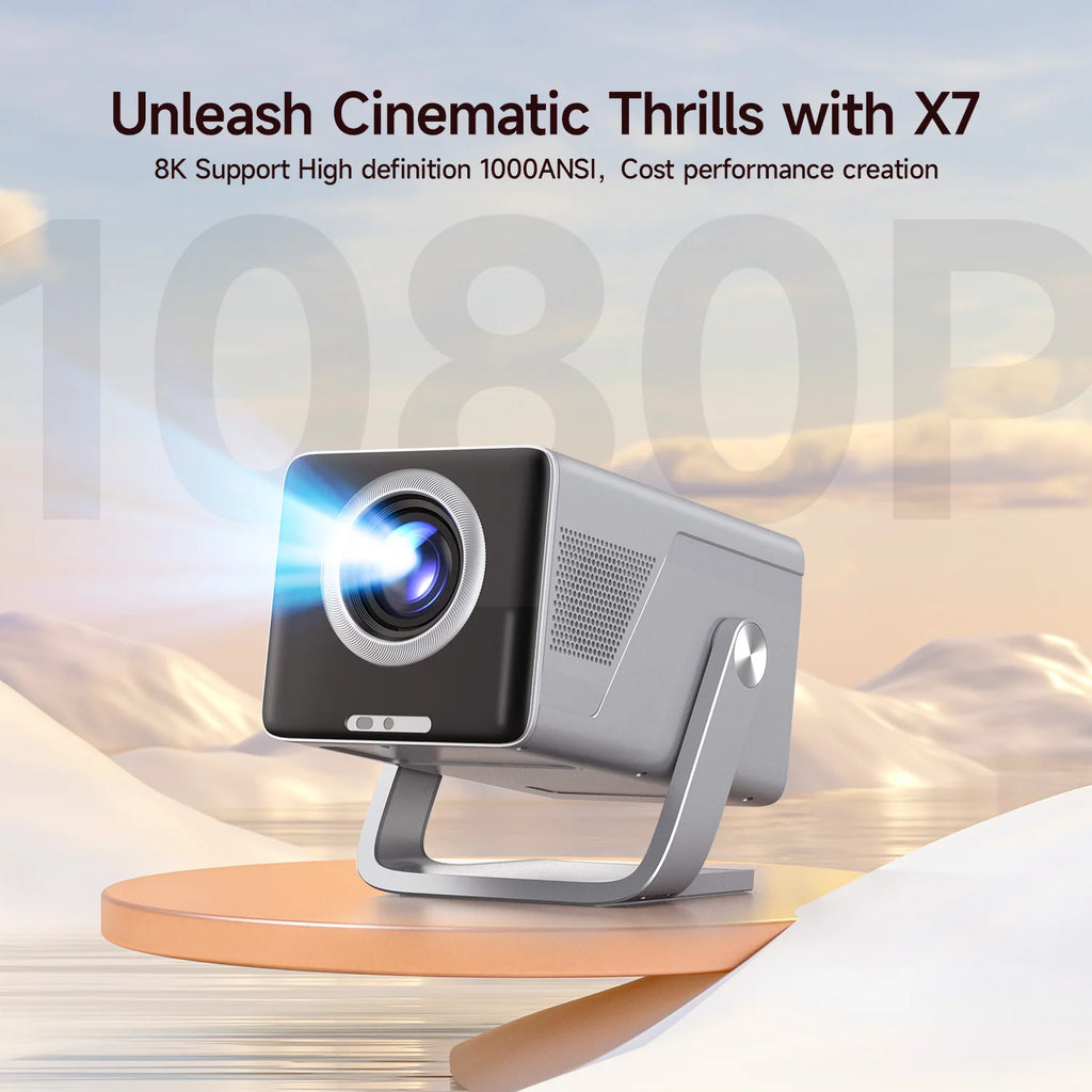 Magcubic X7 Projector - 1000 ANSI Brightness Native 1080p With 8K Support And Android 14 by Tech-Home Store
