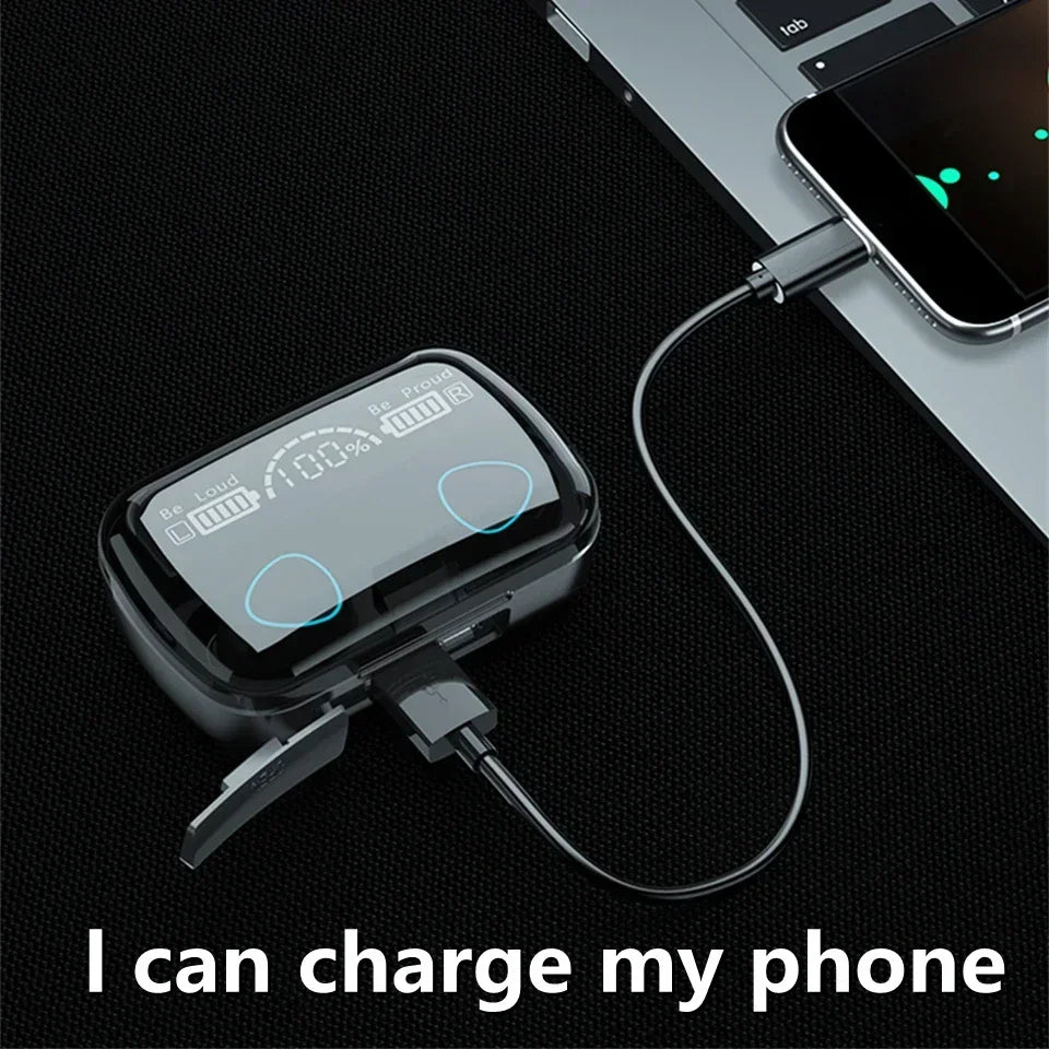 M10 TWS Wireless Bluetooth 5 3 Earbuds 3500mAh Charging Box 9D Stereo Sports Waterproof Earphones with Microphone Daily Use by Tech-Home Store