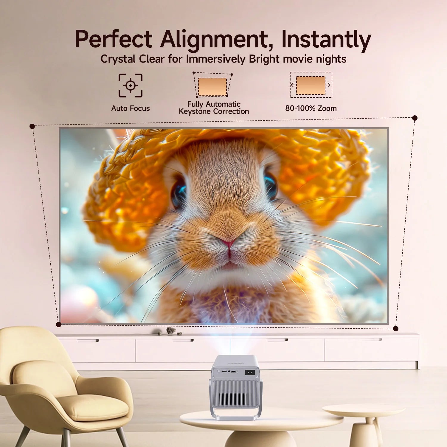 Magcubic X7 Projector - 1000 ANSI Brightness Native 1080p With 8K Support And Android 14 by Tech-Home Store