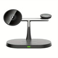 MagCharge Magnetic Wireless Charger Stand 3-In-1 For IPhone 12 Through 16 Pro Apple Watch And AirPods - 15W Fast Charging by Tech-Home Store