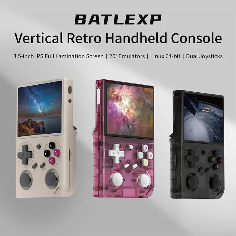 G350 Handheld Game Console 3.5'' IPS Screen Linux System Dual Joystick Vibration Motor Retro Portable Video Console Gift by Tech-Home Store
