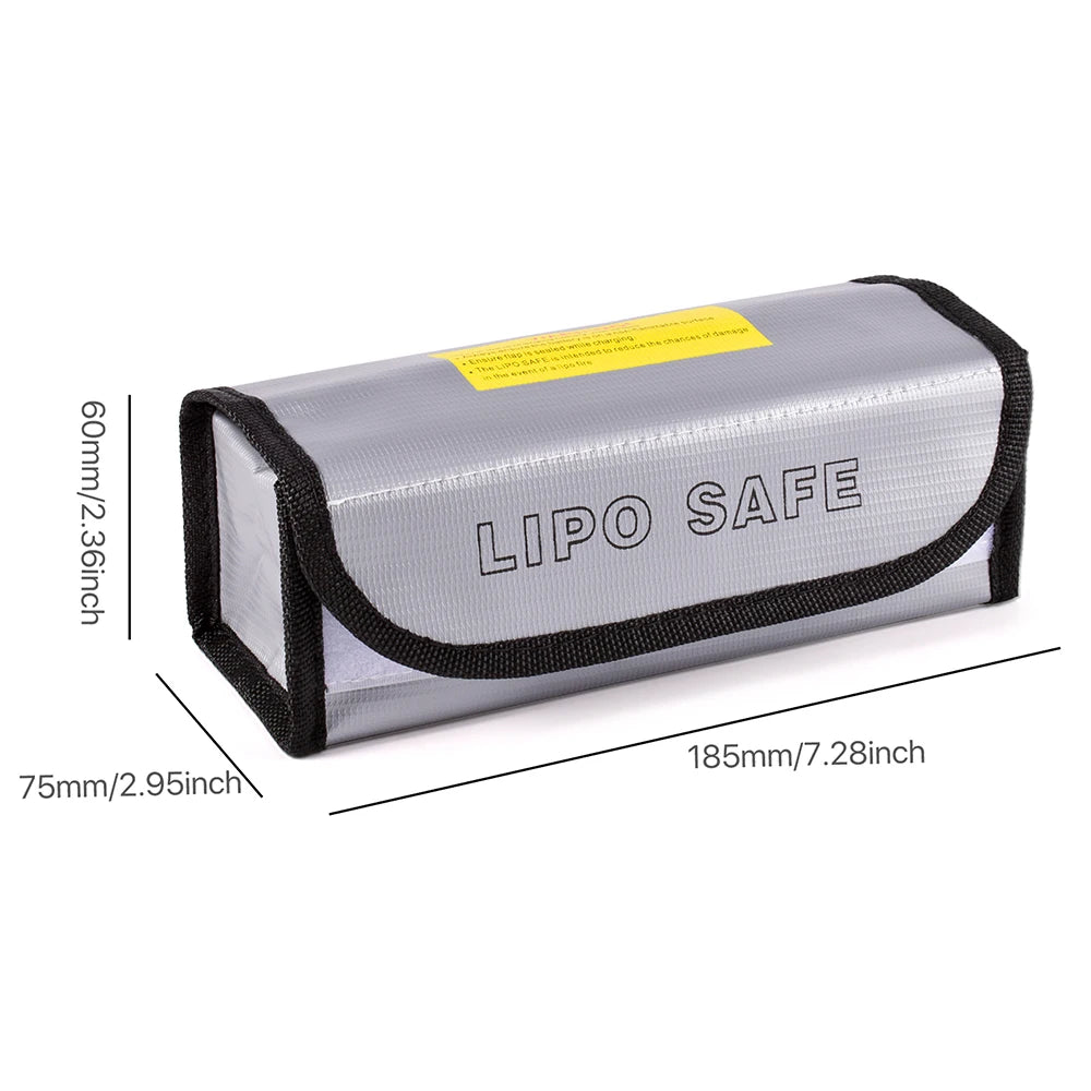 Lipo Guard Safety Bag - Explosion-Proof Fireproof LiPo Battery Storage and Charging Pouch for RC Drones by Tech-Home Store