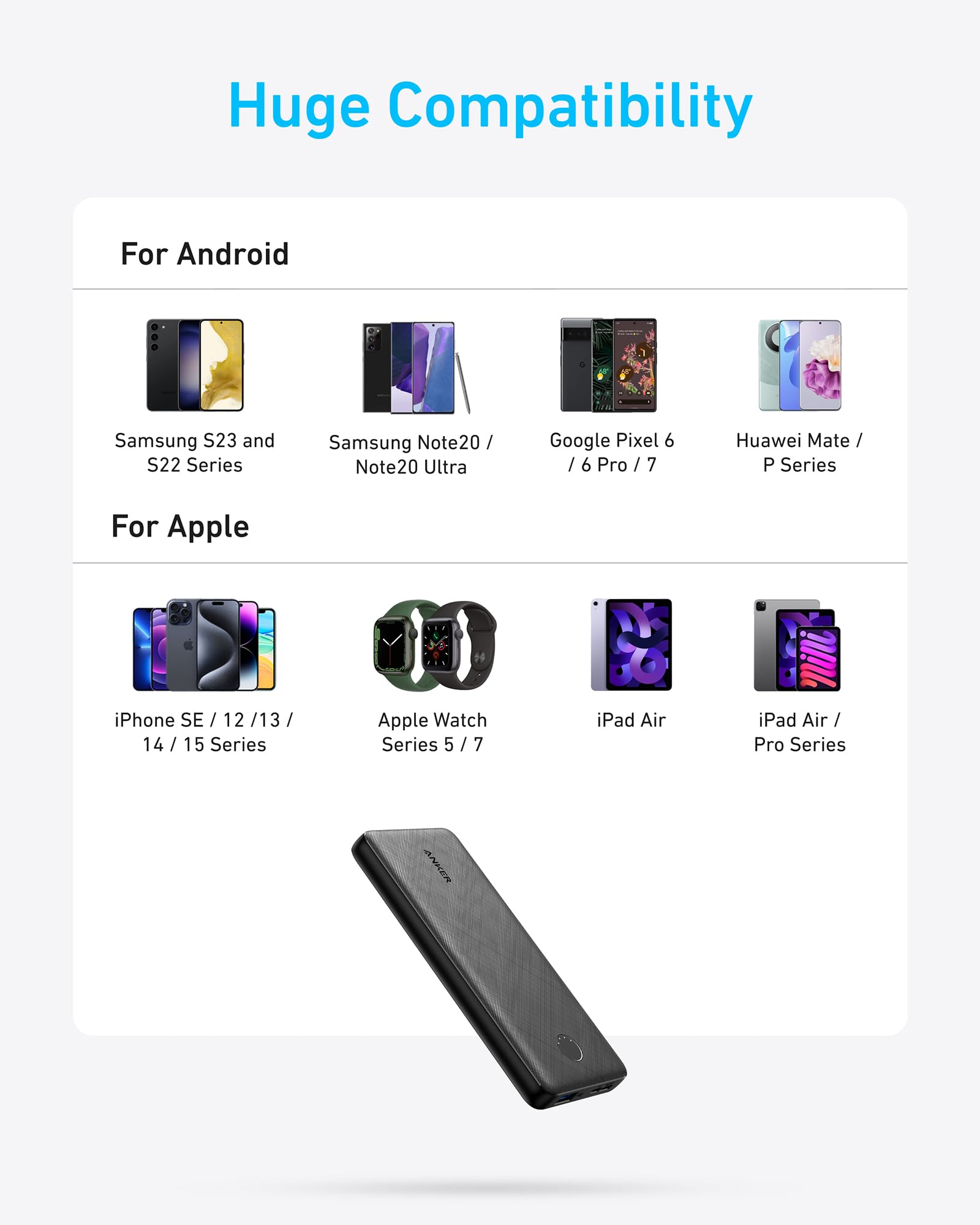 Anker 313 Power Bank PowerCore Slim 10000 - Ultra Slim Rugged Portable Charger For Travel And Daily Use by Anker