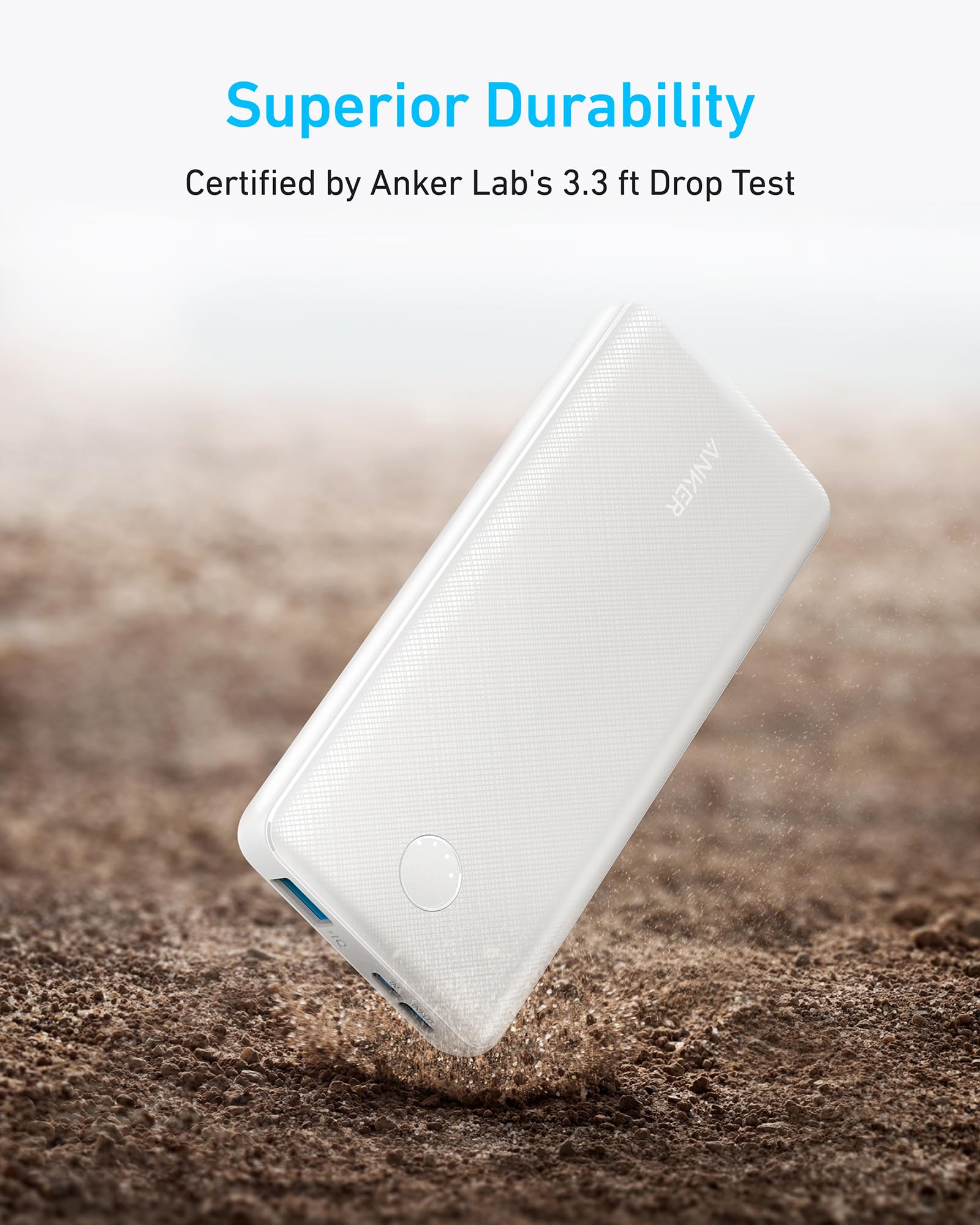 Anker 313 Power Bank PowerCore Slim 10000 - Ultra Slim Rugged Portable Charger For Travel And Daily Use by Anker