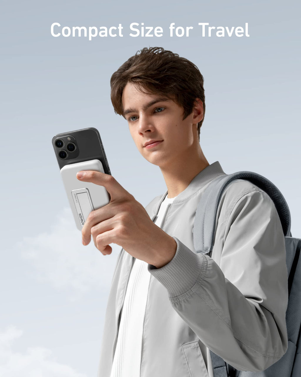 Anker 633 Magnetic Battery - 2 In 1 Wireless Charger And Foldable Stand For On The Go Power by Anker