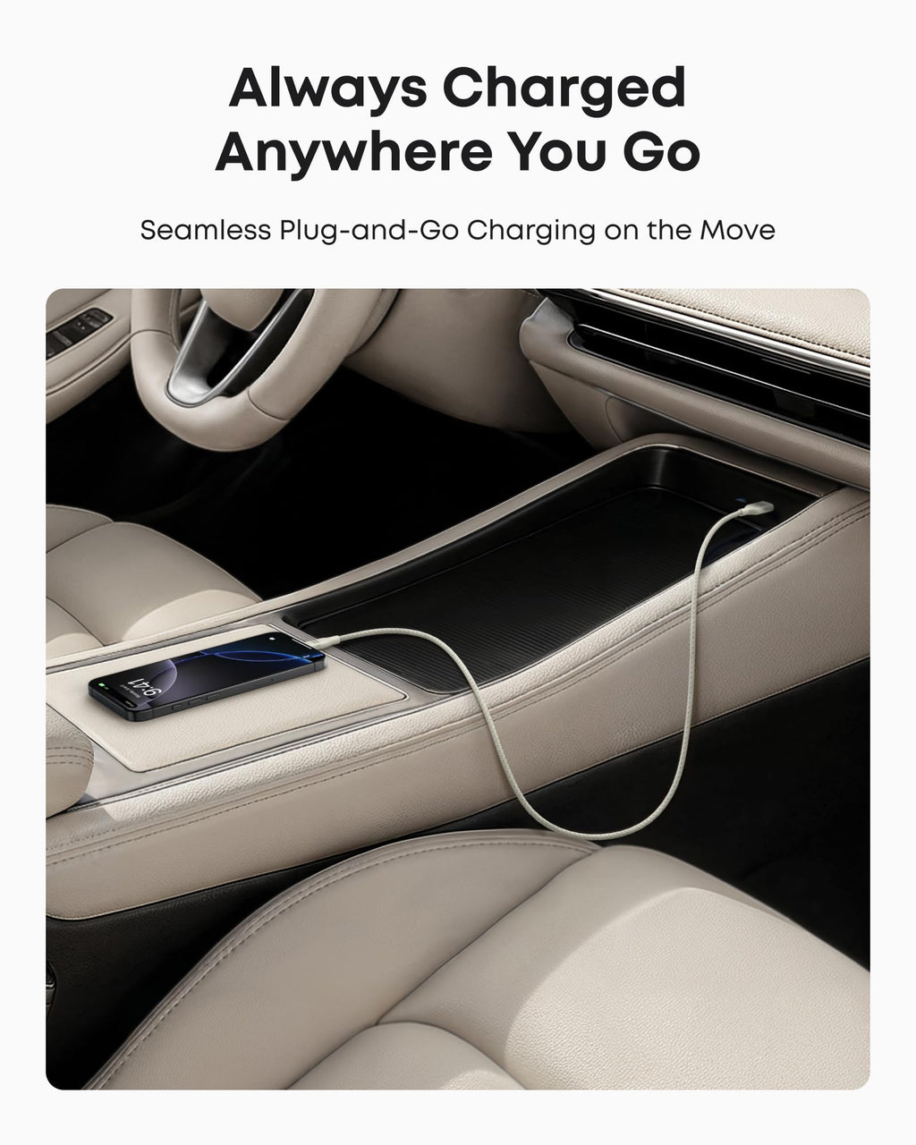 Anker USB A to USB C Cable - Upcycled Braided Design for Reliable Charging with 3 ft or 6 ft Lengths by Anker