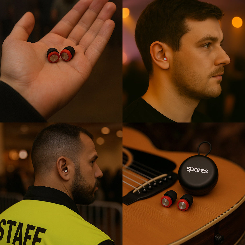 High Fidelity Earplugs – Reusable Hearing Protection, Clear Sound by Spares: High Fidelity Ear Plugs