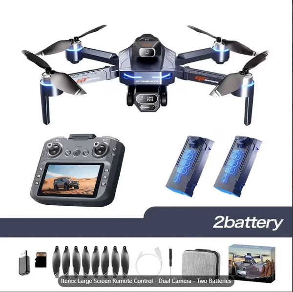 GT8 Drone | Large-screen Remote Control, Intelligent Wi-Fi Transmission, Colorful Light Design, Brushless Motor, Stable Hovering Flight, Intelligent Altitude Hold by Tech-Home Store