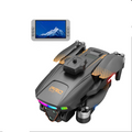 Foldable Quadcopter Drone X01 With 4.5-Inch Independent Display Triple Cameras Real-Time Transmission For Aerialists by Tech-Home Store