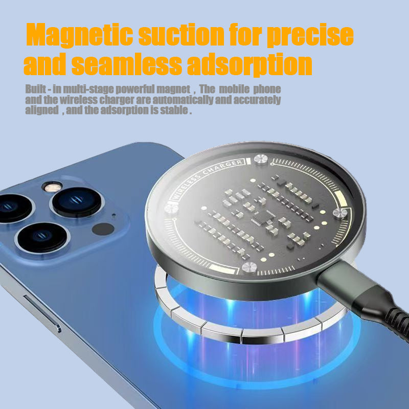 IPhone 17 Pro Pro Max Wireless Charger 15W Magnetic Wireless Fast Charging, Compatible With IPhone 12, 13, 14, 15, 16, And 17 Pro, Pro Max Series Models by Tech-Home Store