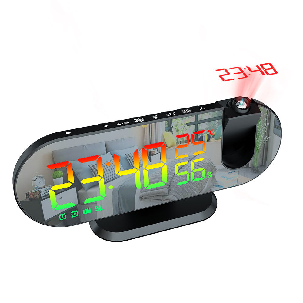 Multifunctional RGB Radio Projection Clock Creative by Tech-Home Store