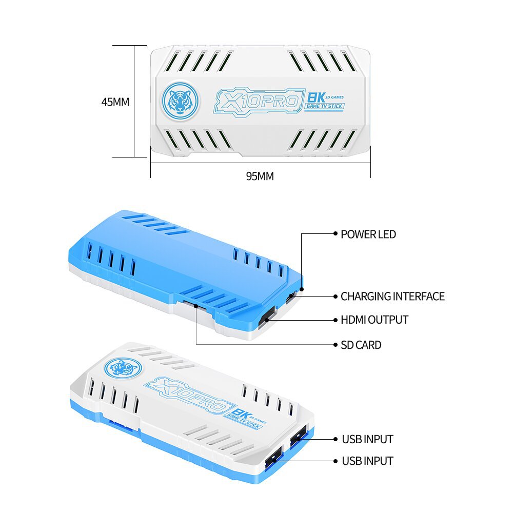 X10 Pro TV Retro Arcade Home Game Console - HDMI Output for Sharp, Lag Free Gameplay on Modern TVs by Tech-Home Store