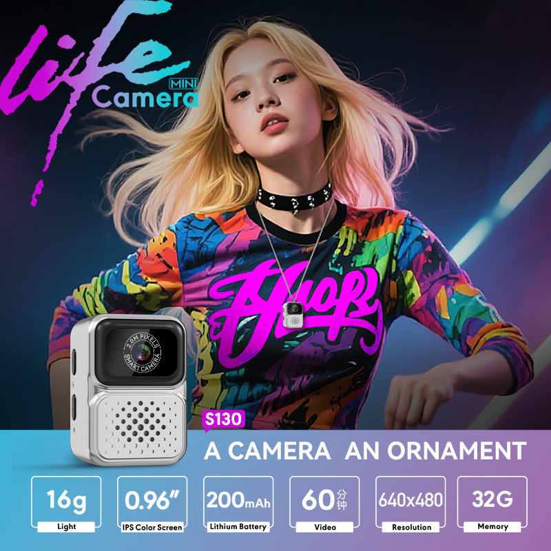 S130 Mini Camera Silvery-8G,Available On All Platforms,The Default Color For Shipping Is Silver, As Shown In The Main Image. by Tech-Home Store