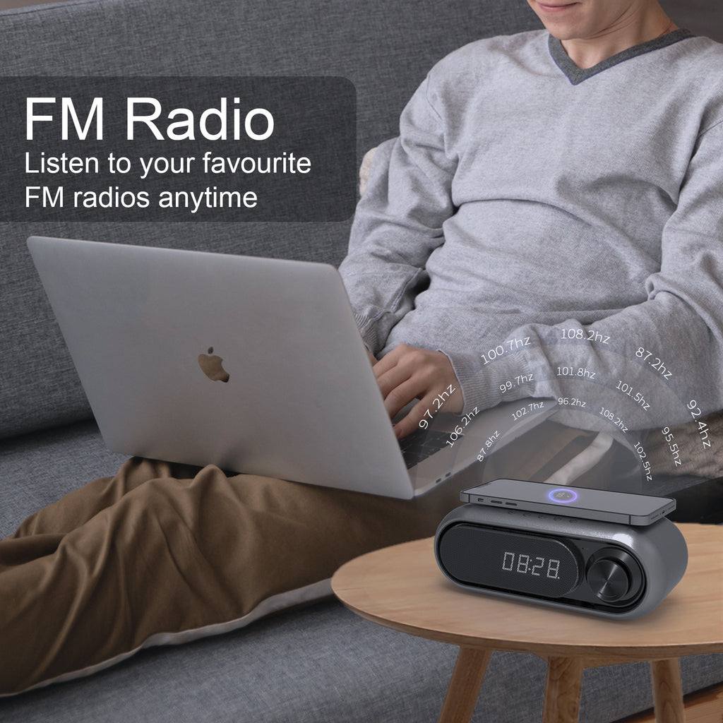 Bedside Wireless Charger Bluetooth Speaker by Anker