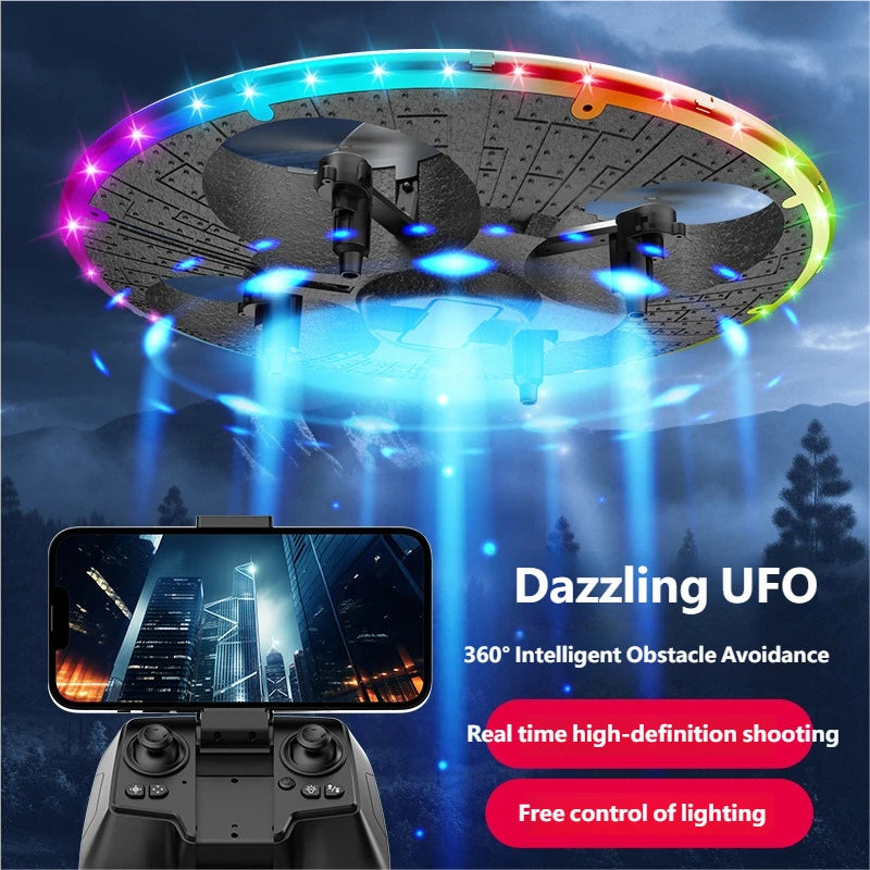 S163UFO LED Light-Up Obstacle Avoidance Drone by Tech-Home Store