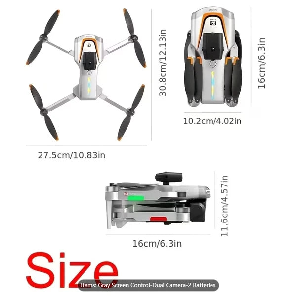 Smart Flight Aerial Photography X2 Drone - Dual Camera System with Brushless Motors for Stable Cinematic Footage by Tech-Home Store