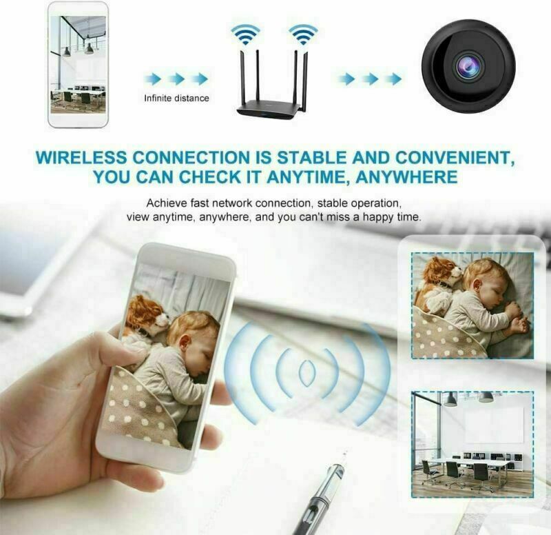 Mini Hidden Spy Camera Wireless Wifi IP Home Security 1080P HD DVR Night Vision by Anker
