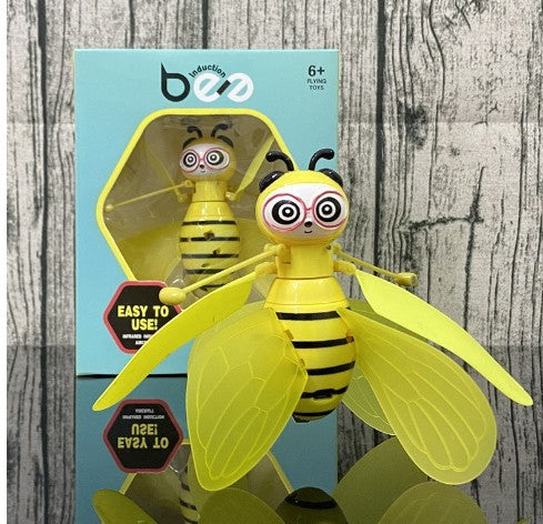 Mini Flying Ball Bee Toys - Rc Infrared Induction Drone Helicopter With Shinning Gesture Sensing Bee Flying Vehicle by Anker