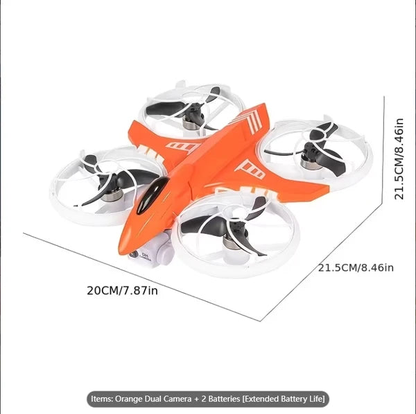 New Remote-controlled Foldable Quadcopter Drone X3 With Electric Adjustable HD Dual Cameras, Screen Remote Control, WIFI, USB Charging, Colorful Lights, Optical Flow Positioning, Stable Hovering In Th by Tech-Home Store