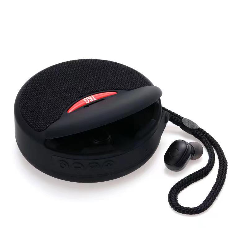 Outdoor Portable Headset Bluetooth Speaker Integrated Wireless 3D Stereo Subwoofer Music Speaker Support TF Card FM Radio by Tech-Home Store