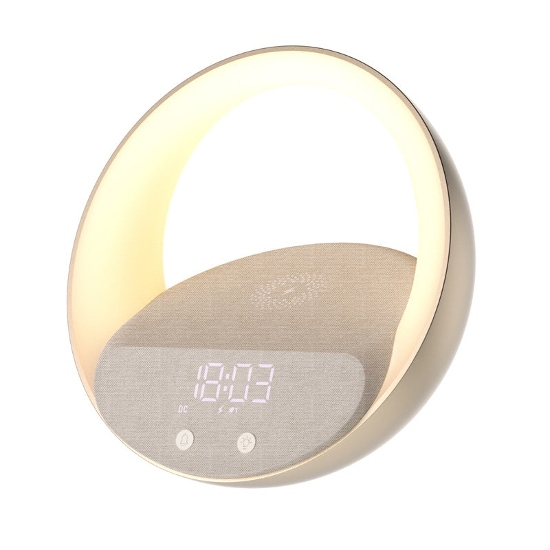 Multifunctional Wireless Charger Clock Wake-up Light Bluetooth Speaker by Tech-Home Store