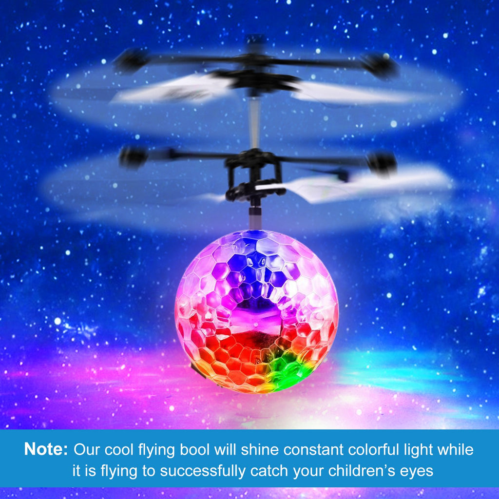 RC Flying Balls Electric Infrared Induction Drone Helicopter Ball LED Light Kids Flying Toy by Tech-Home Store
