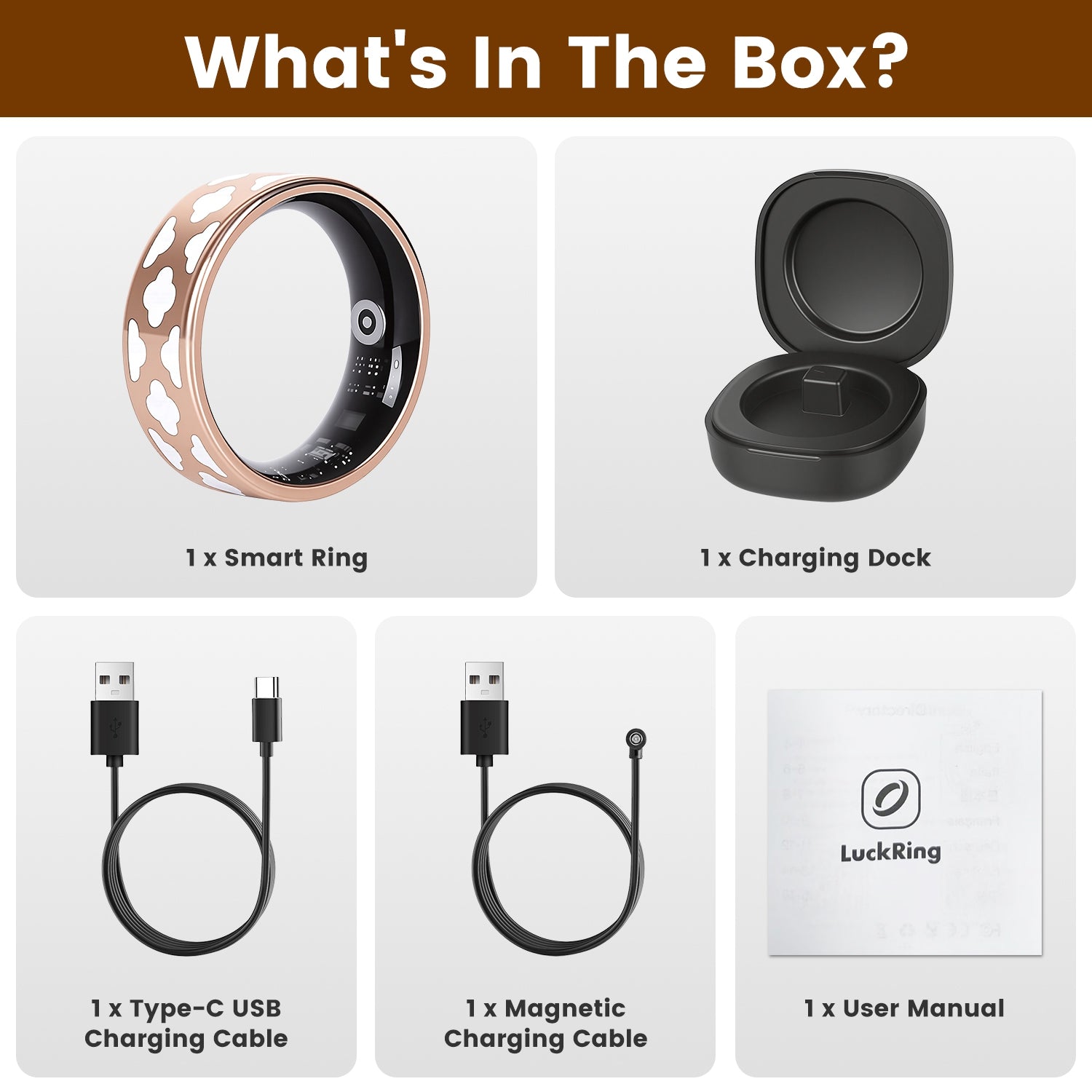 PulseForge Smart Ring Health Tracker - Round the Clock Heart Rate Sleep SpO2 HRV Stress Monitoring with Charging Case by Tech-Home Store