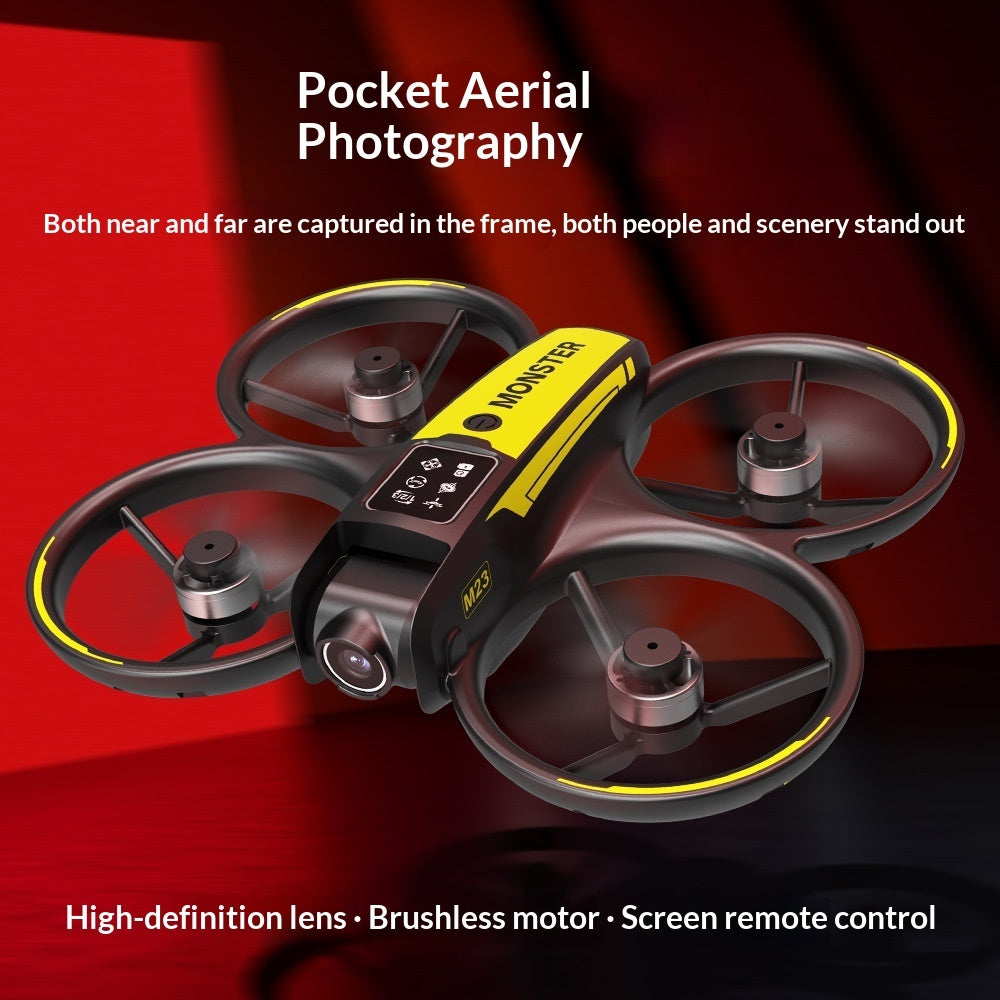 AeroTech M23 Brushless FPV Drone With Screen HD Aerial Photography Compact Quadcopter - 180 Degree HD Camera by Tech-Home Store