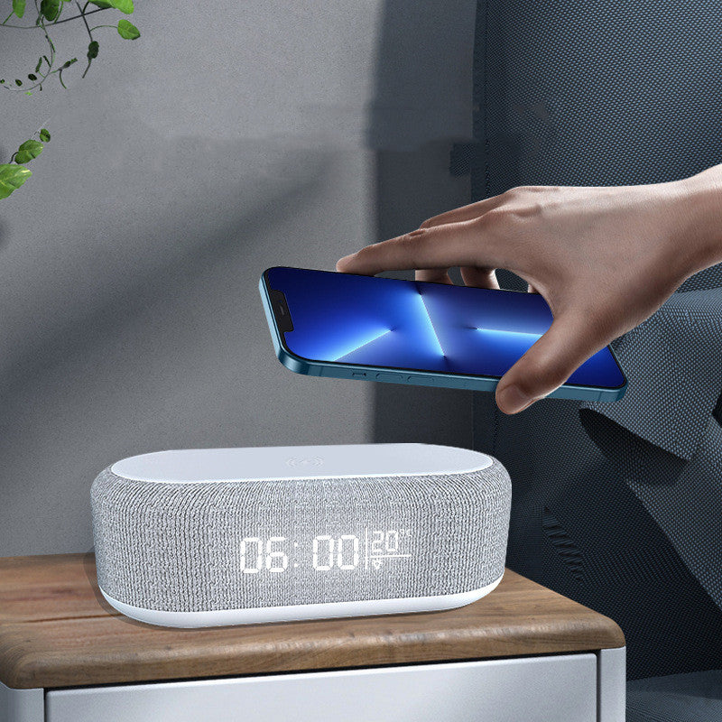 Four-in-one Small Night Lamp Alarm Clock Wireless Charger by Tech-Home Store