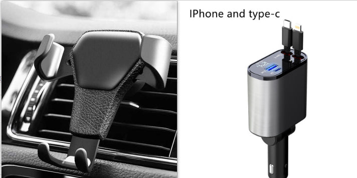 Metal Car Charger 100W Super Fast Charging Car Cigarette Lighter USB And TYPE-C Adapter by Tech-Home Store
