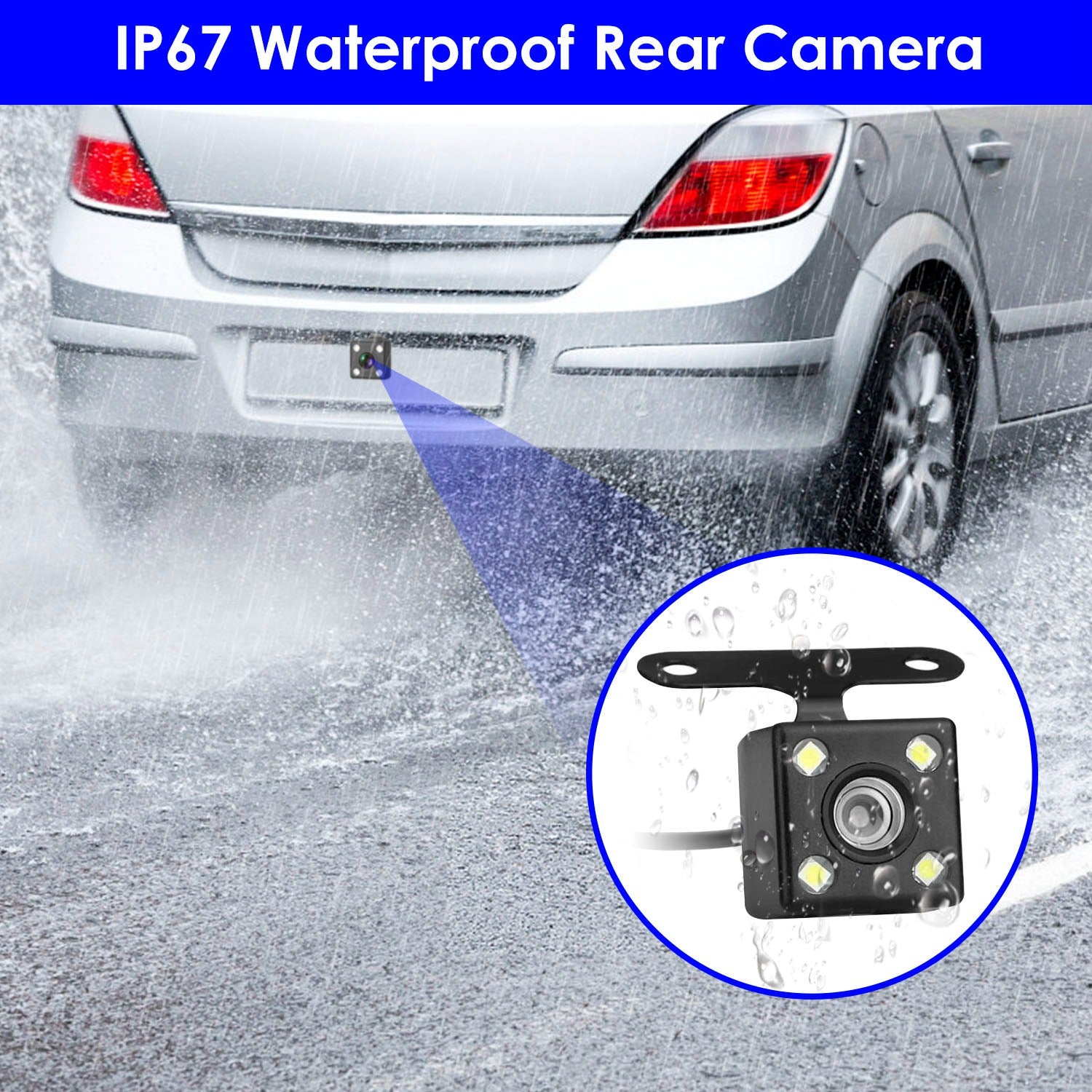 1080P FHD 3 Channel WiFi Dash Cam 170 Degree Wide Angle Triple Car Camera With IR Night G Sensor Motion Detection Loop Recording App Control Support 128G Max by Tech-Home Store
