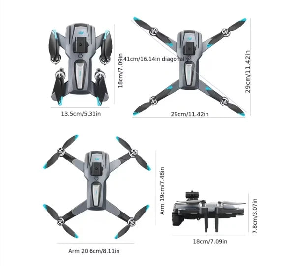 A19 Large Screen Drone: 4.3-inch + 5G Ultra HD Image Transmission, Say Goodbye To Freezing! Brushless Motor + Electronic Anti-shake, Optical Flow Positioning + Four-way Obstacle Avoidance by Anker