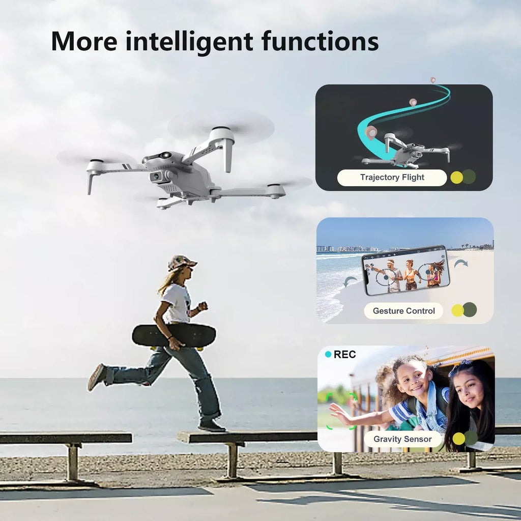 F10 Foldable Drone With Camera For Adults,1080P HD FPV Live Video RC Quadcopter by Tech-Home Store