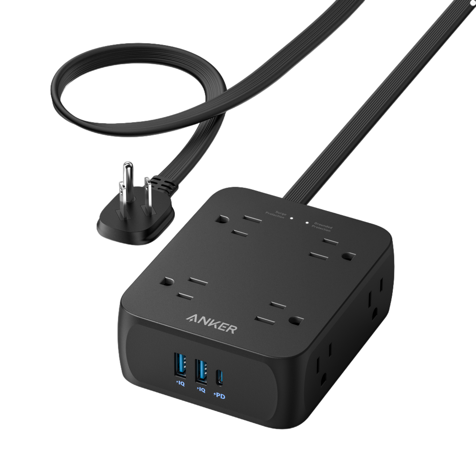 Anker 341 USB Power Strip 11 In 1 Compact Hub With 8 AC Outlets And USB C Port For Desks by Anker