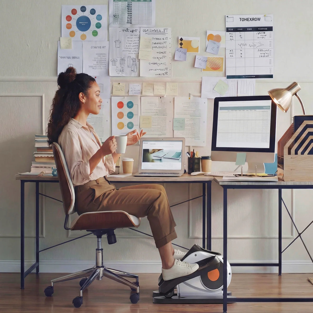 E1 Under Desk Elliptical by WalkingPad